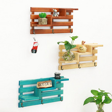 Load image into Gallery viewer, Wall Mounted Wood Rack Shelf Holder Kitchen Bathroom Storage Rack
